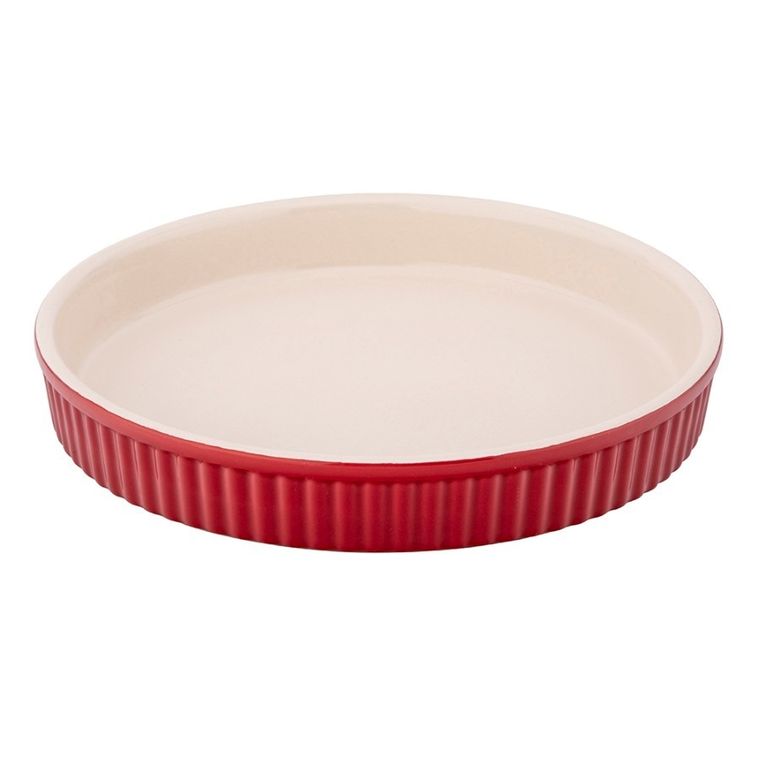 Altom Design, Red Chilli, naczynie ceramiczne do tarty, 24-3,5 cm, 800 ml