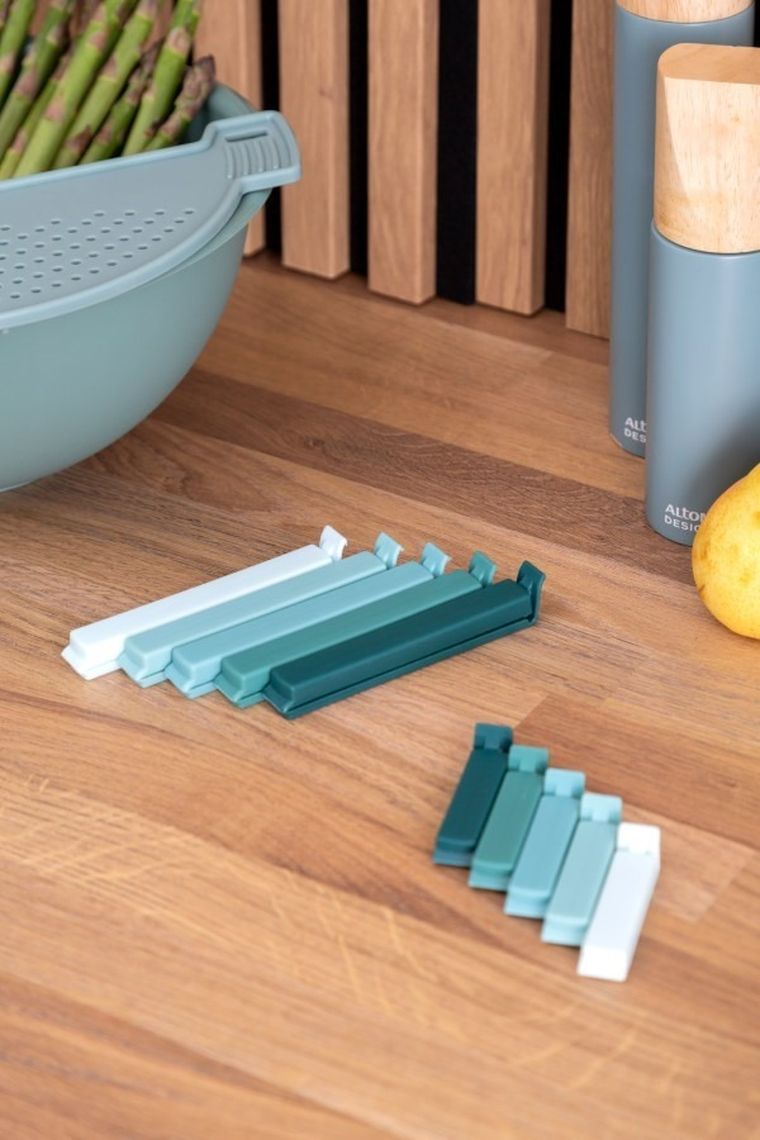 Altom Design, Spiżarnia pani domu, komplet 5 klipsów do zamykania woreczków, 11 cm