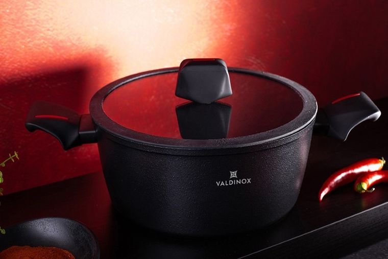 Altom Design, Valdinox, Volcano, garnek z pokrywą, 24 cm, 4l