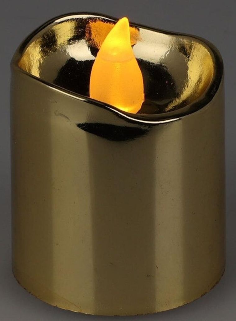 Ambiance Light, zestaw 4 świeczek tea light, led gold