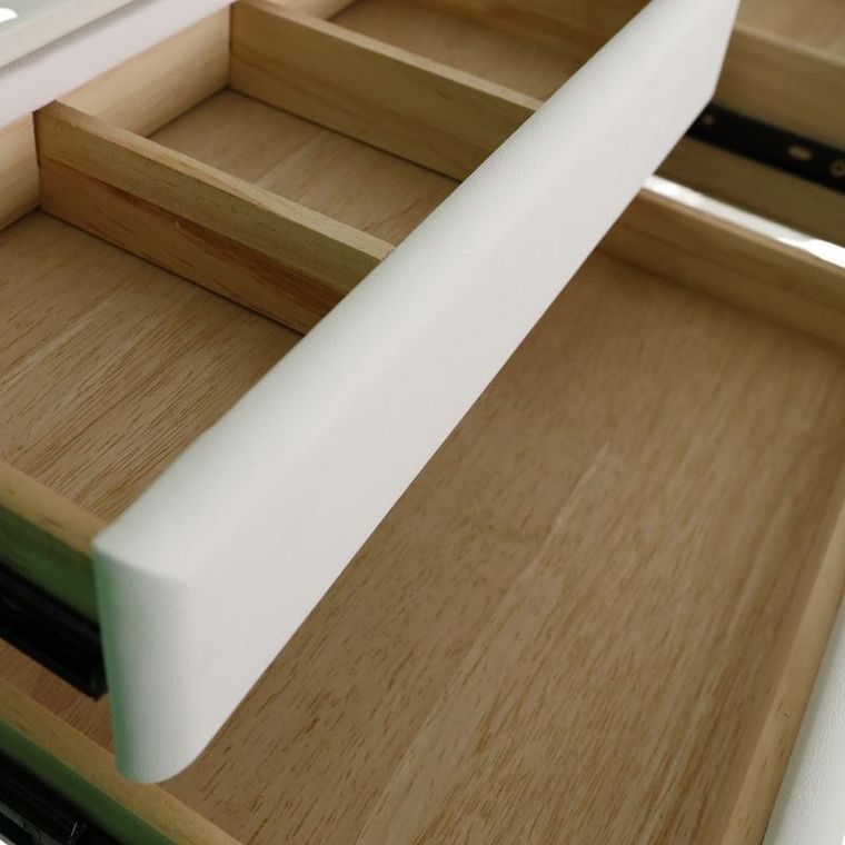 Ana, toaletka kosmetyczna LED, zestaw biały, 100 cm