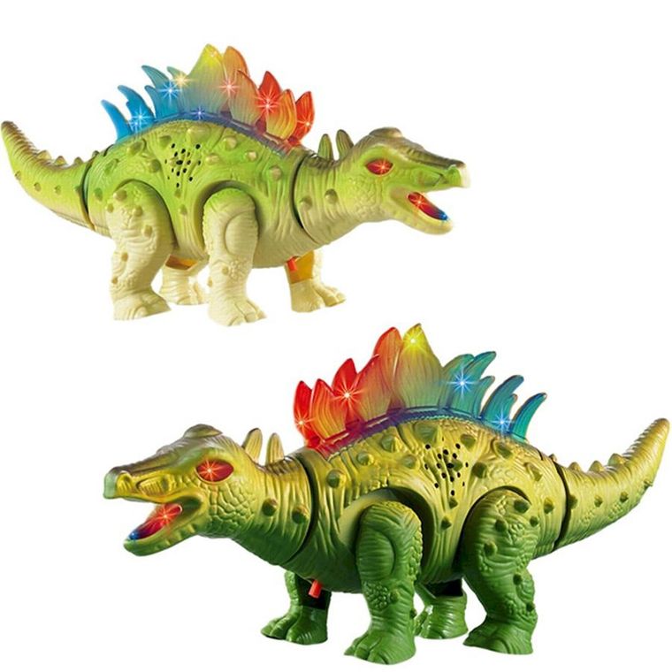Anek dla Dzieci, Chodzący dinozaur, zabawka interaktywna, światło i dźwięk, 27 cm
