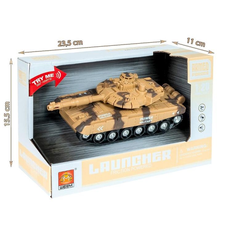 Anek dla Dzieci, czołg, napęd frykcyjny, 1:20