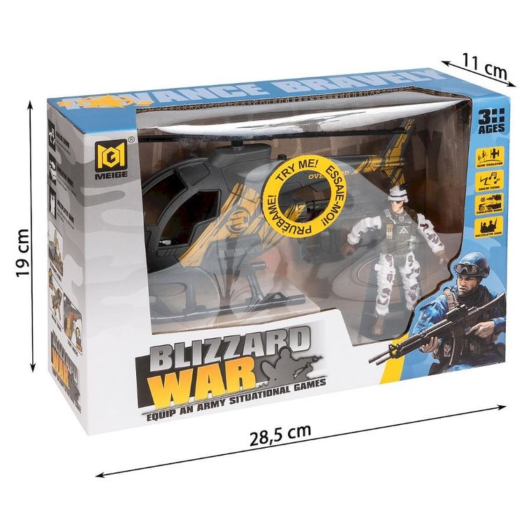 Anek dla Dzieci, helikopter wojskowy z figurką