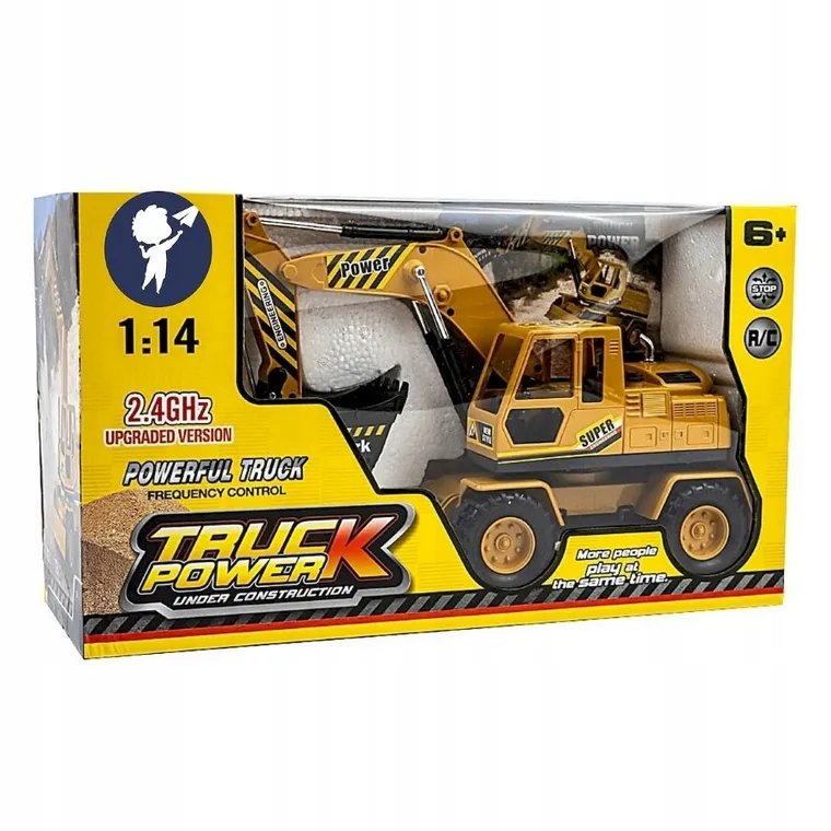 Anek dla Dzieci, koparka, pojazd budowalny zdalnie sterowany