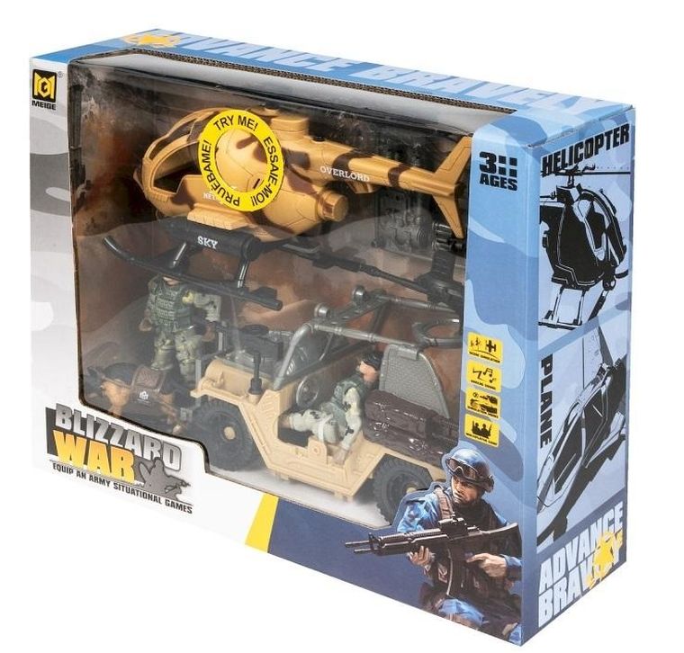 Anek dla Dzieci, pojazdy wojskowe z figurkami