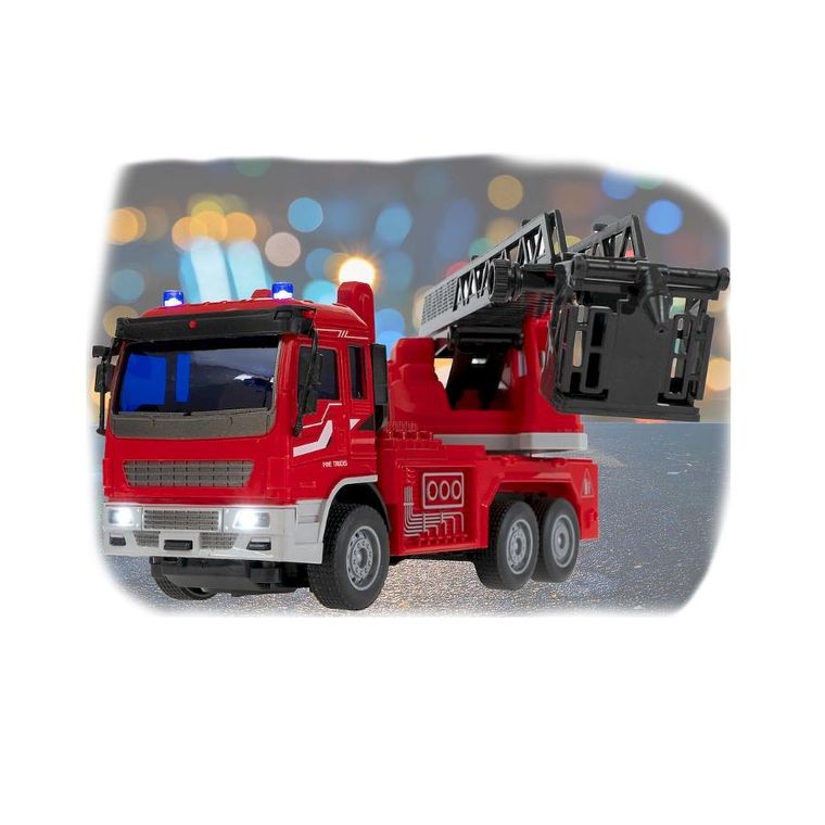 Anek dla Dzieci, Straż pożarna, pojazd zdalnie sterowany, czerwony, 1:30