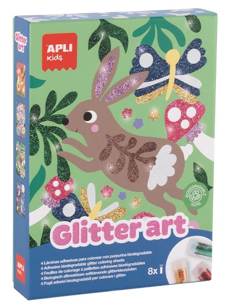 Apli Kids, Brokatowa Sztuka, zestaw artystyczny z BIO brokatem