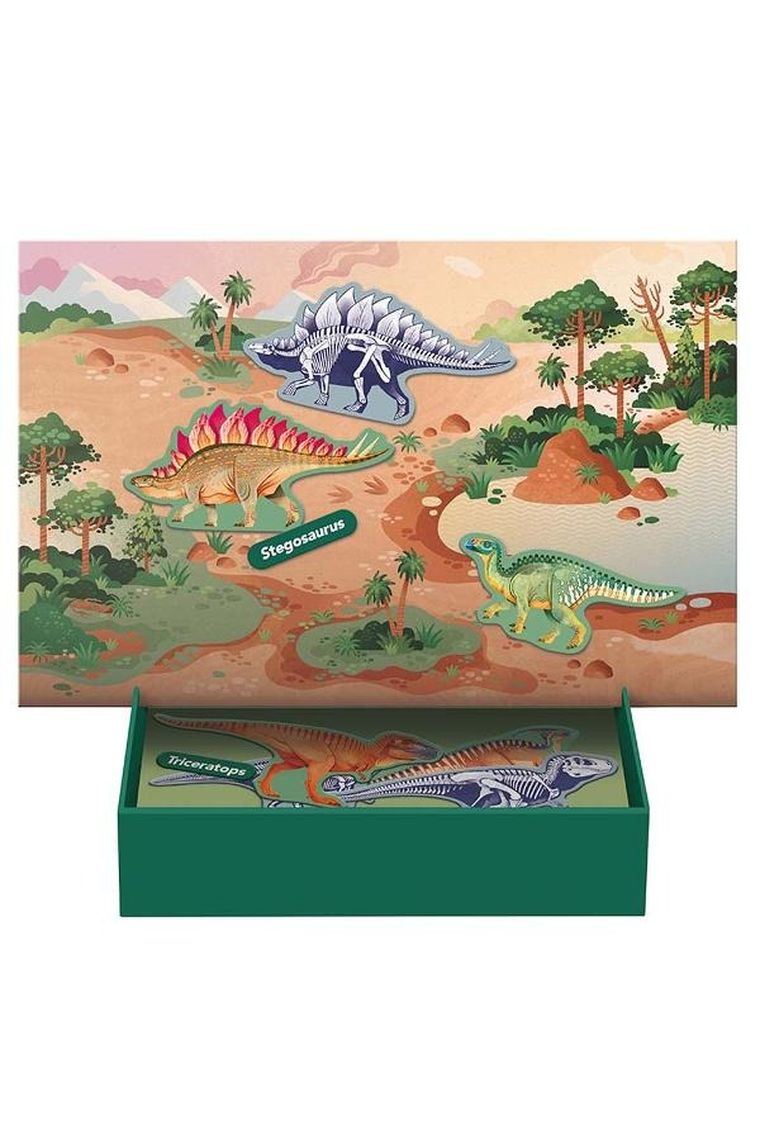 Apli Kids, Dino, magnetyczna układanka edukacyjna z kartami