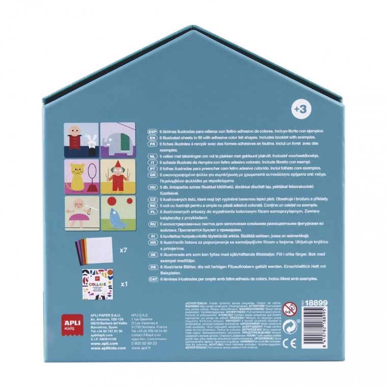 Apli Kids, Kolaże z filcu, mój pierwszy zestaw artystyczny