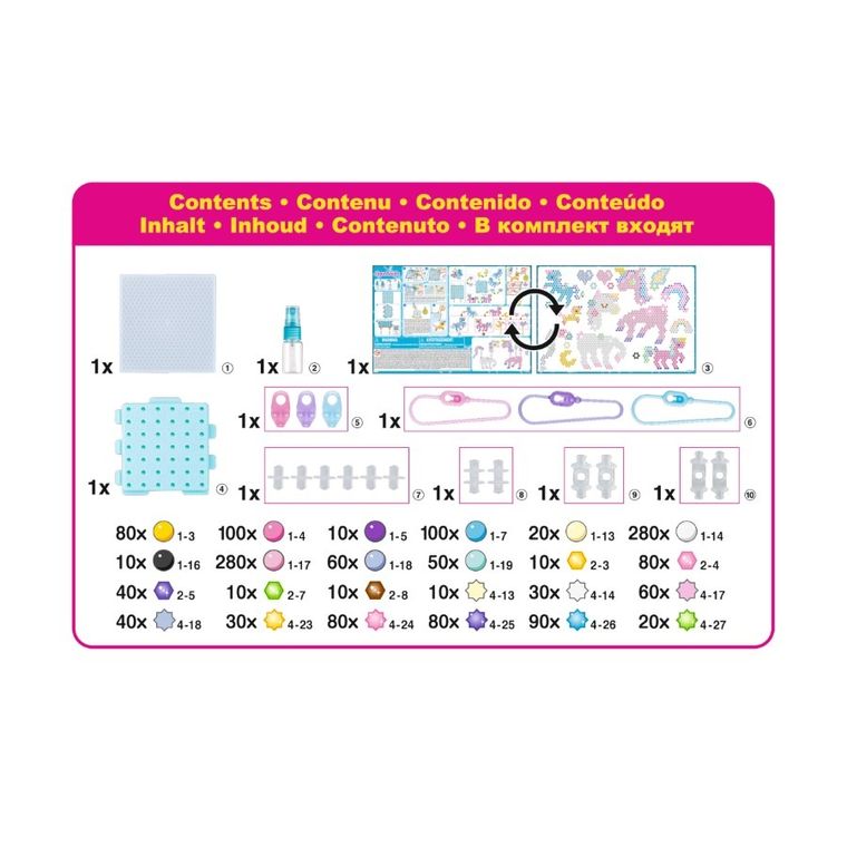 Aquabeads, Bajkowy jednorożec, koraliki wodne, zestaw startowy, 31944