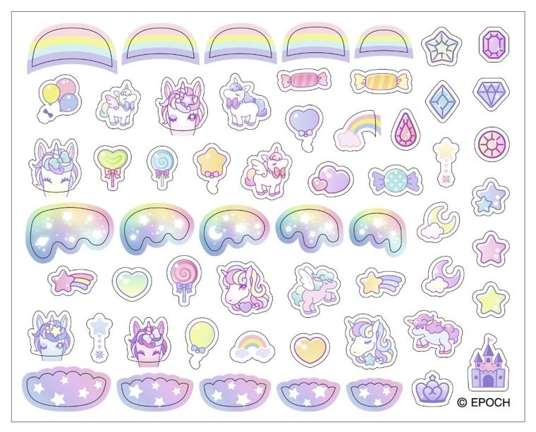 Aquabeads, Jednorożce, Nail Studio, zestaw kreatywny do stylizacji paznokci, 35051