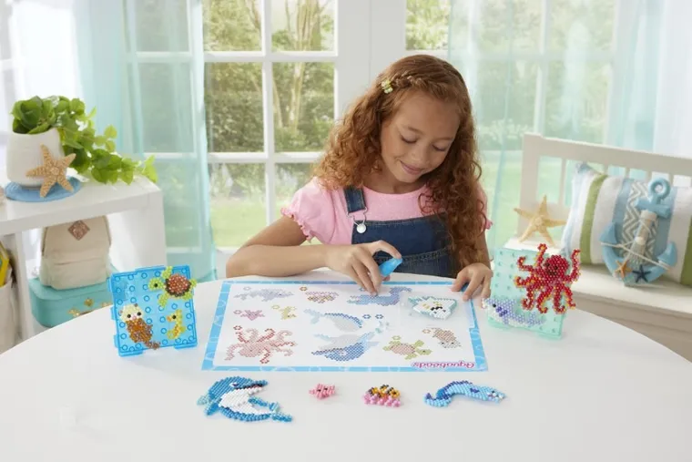 Aquabeads, Oceanarium, koraliki wodne, zestaw startowy, 1500 elementów, 35046