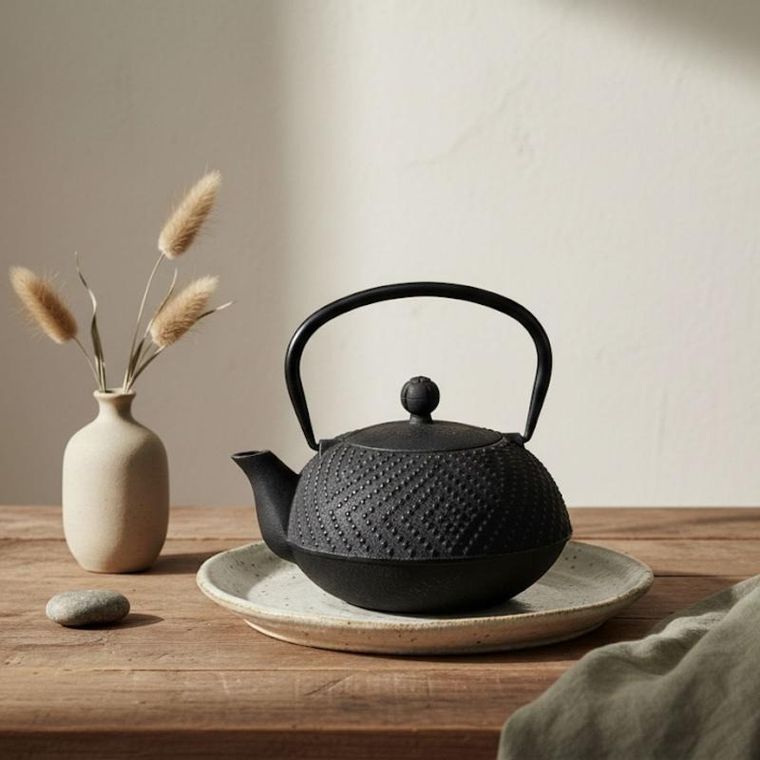 Aromelio, Kamin, czajnik żeliwny z zaparzaczem, 900 ml