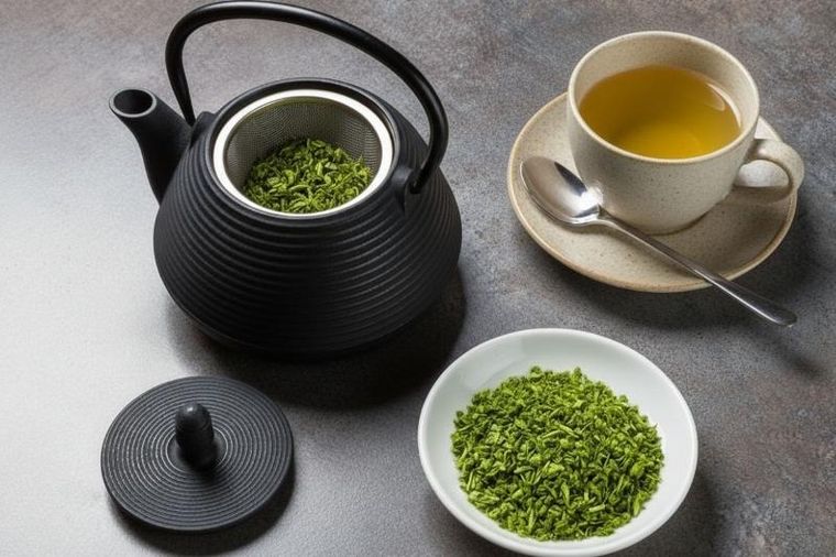 Aromelio, Yuki, czajnik żeliwny z zaparzaczem, 1000 ml