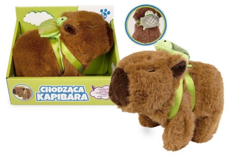 Artyk, chodząca kapibara, zabawka interaktywna