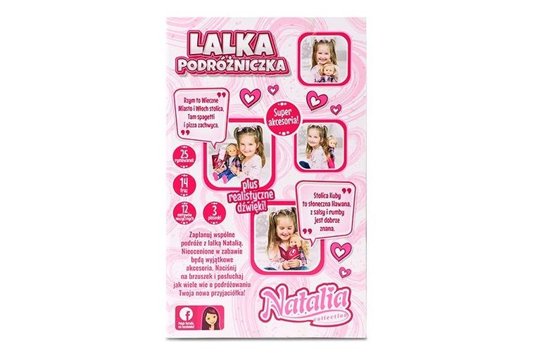 Artyk, Natalia, lalka, podróżniczka, 41 cm