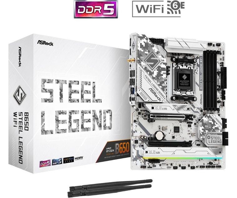 Asrock, płyta główna, B650 STEEL LEGEND WIFI AM5 4DDR5 HDMI/DP M.2 ATX