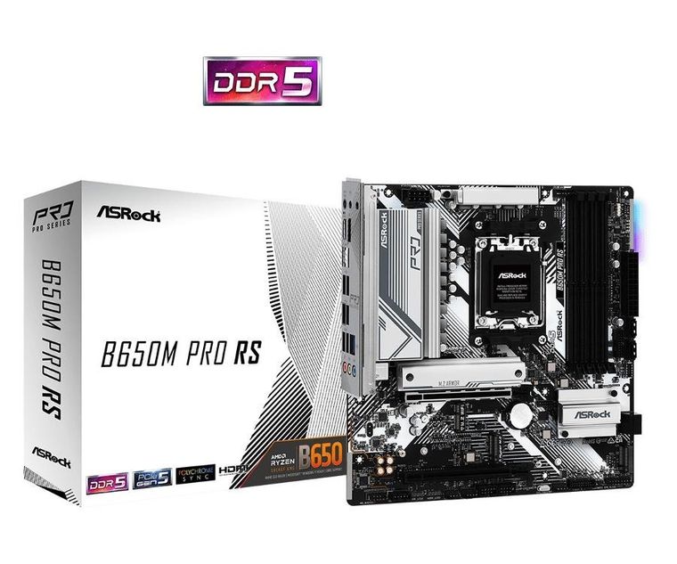 ASRock, płyta główna, B650M PRO RS AM5 4DDR5 HDMI/DP mATX