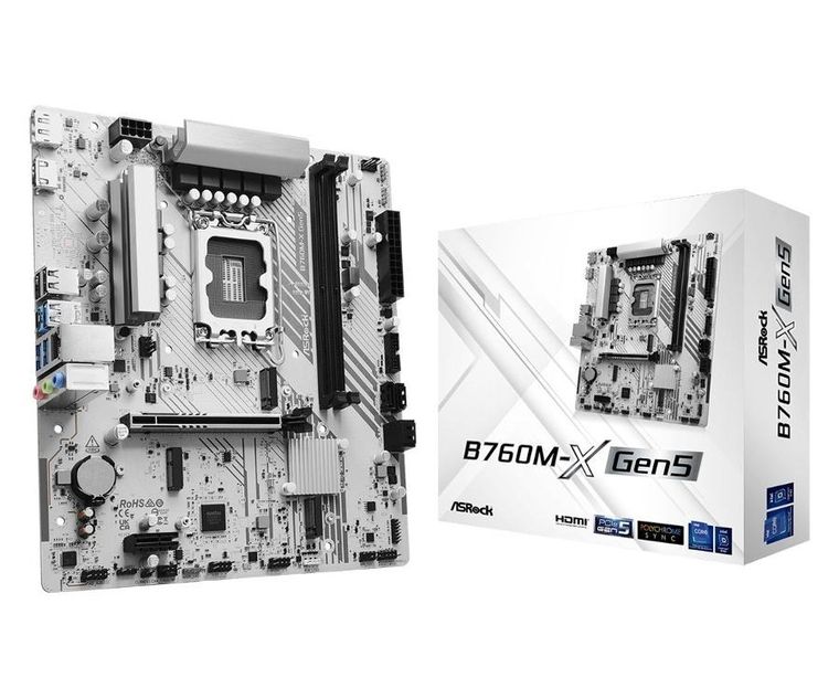 ASRock, płyta główna, B760M-X GEN5 s1700 2DDR5 DP/HDMI mATX