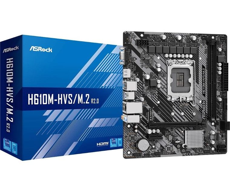 ASRock, płyta główna, H610M-HVS/M.2 R2.0 s1700 2DDR4 D-Sub/HDMI mATX