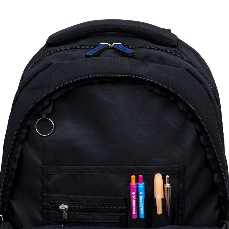 Astra, FC Barcelona, plecak szkolny, 3-komorowy, Black