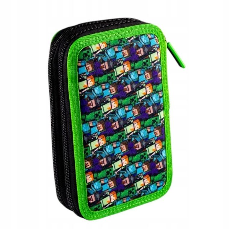 Astra, Minecraft, piórnik rozkładany, podwójny, Creeper