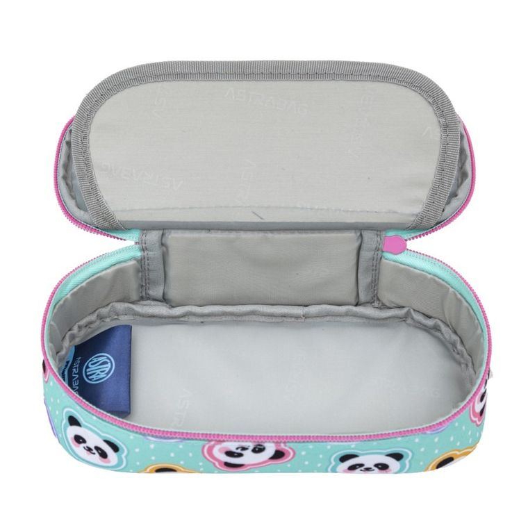 Astrabag, piórnik, owalny, Minty Pandas