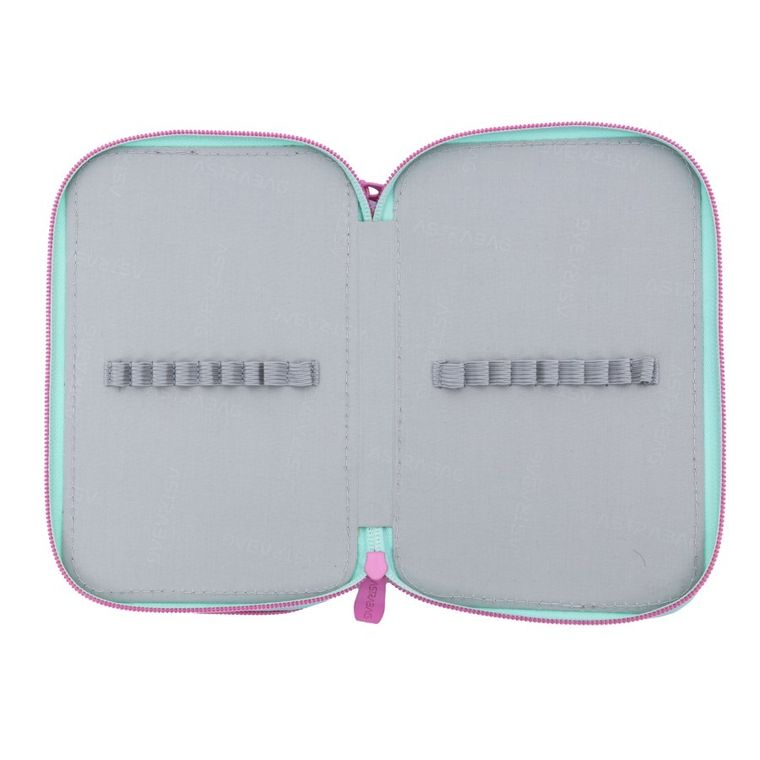 Astrabag, piórnik rozkładany, podwójny, Minty Pandas