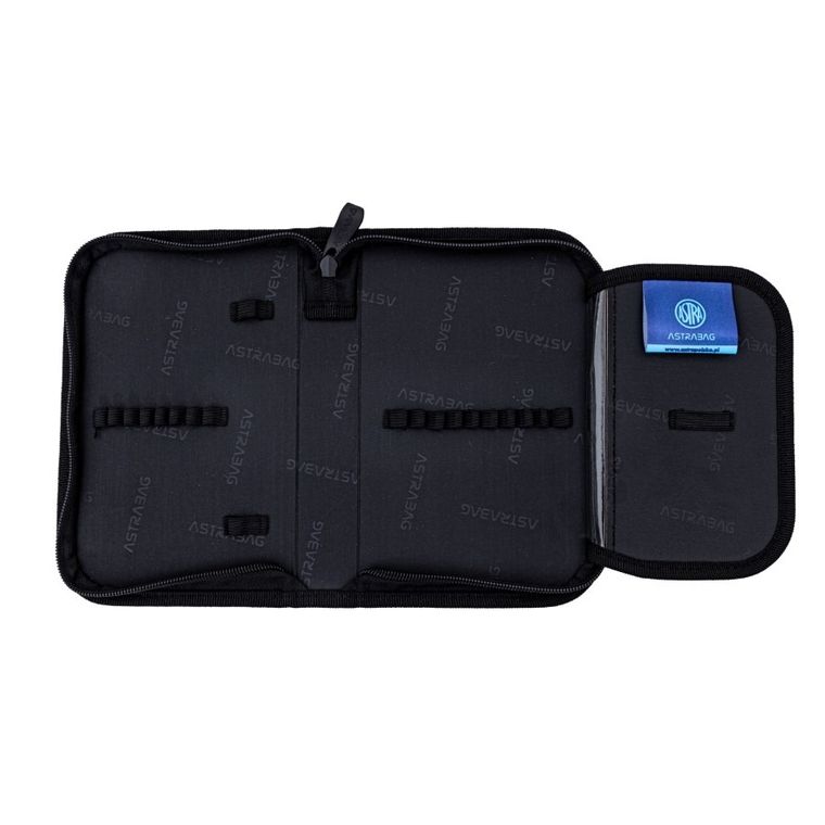 Astrabag, piórnik rozkładany, pojedynczy, z wyposażeniem, Dark Pixel