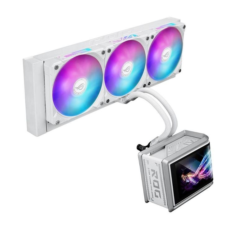 Asus, chłodzenie, ROG RYUO IV SLC 360 ARGB WHT