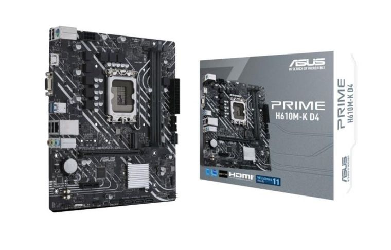 Asus, płyta główna, PRIME H610M-K D4 s1700 2DDR4 D-Sub/HDMI M.2 mATX