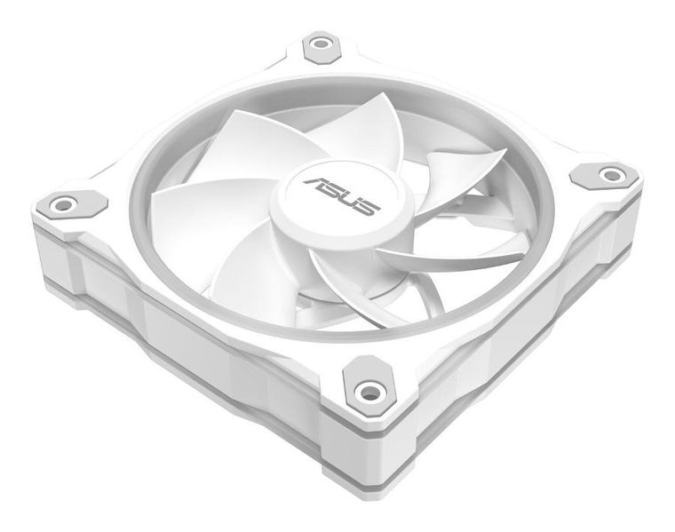 Asus, Prime, wentylator, biały, ARGB Reverse, MR120 FAN
