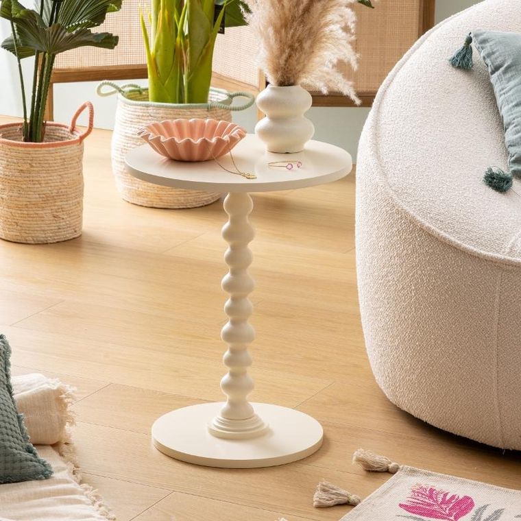 Atmosphera, Alix, stolik kawowy na ozdobnej nodze, 38 cm