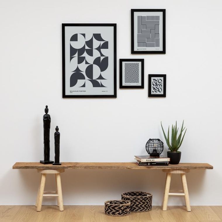 Atmosphera, drewniany stołek, Nyar, średnica 28 cm