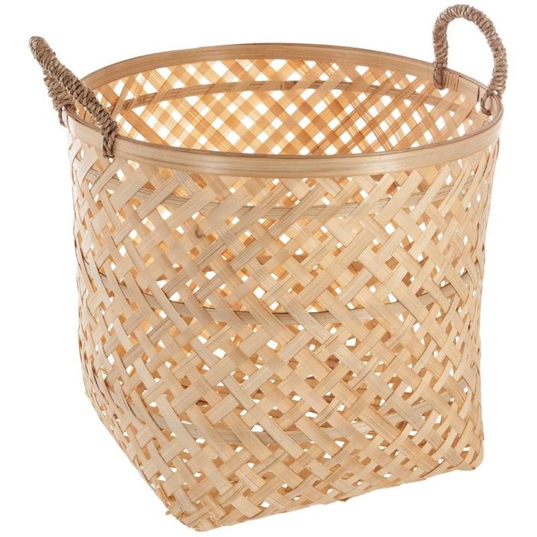 Atmosphera, kosze do przechowywania, natural, bambusowa plecionka, 3 szt.