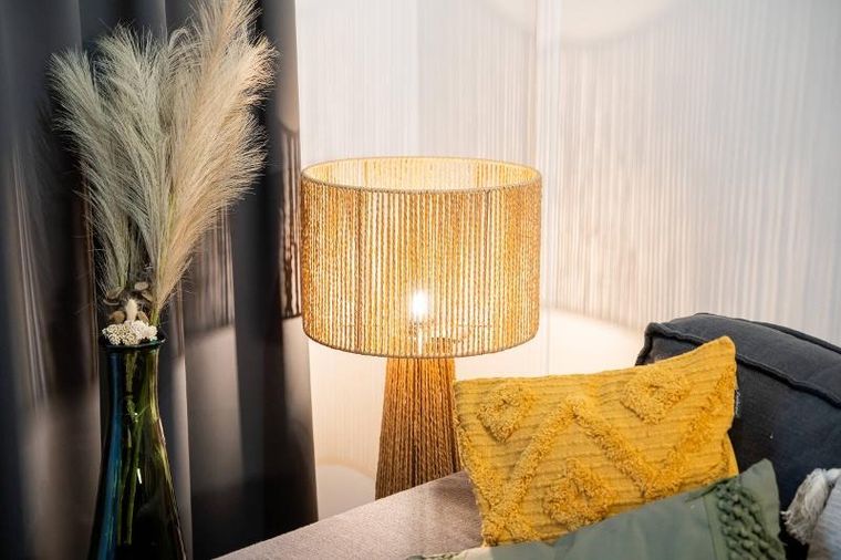 Atmosphera, lampa podłogowa boho, Adria, wys. 97 cm