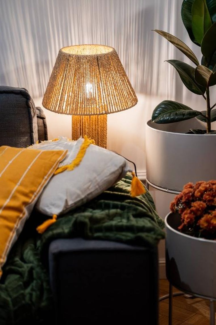 Atmosphera, lampa stołowa boho, Adria, wys. 38 cm