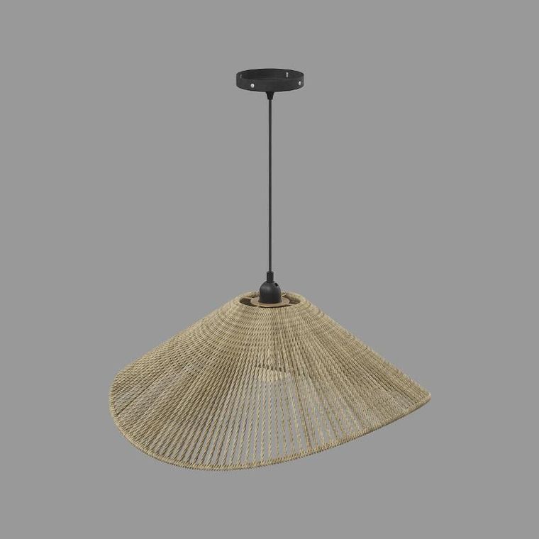 Atmosphera, Myha, lampa wisząca nad stół, pleciony klosz, 58 cm