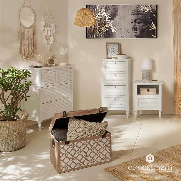 Atmosphera, ozdobna poduszka, Ete, makrama, 40-40 cm