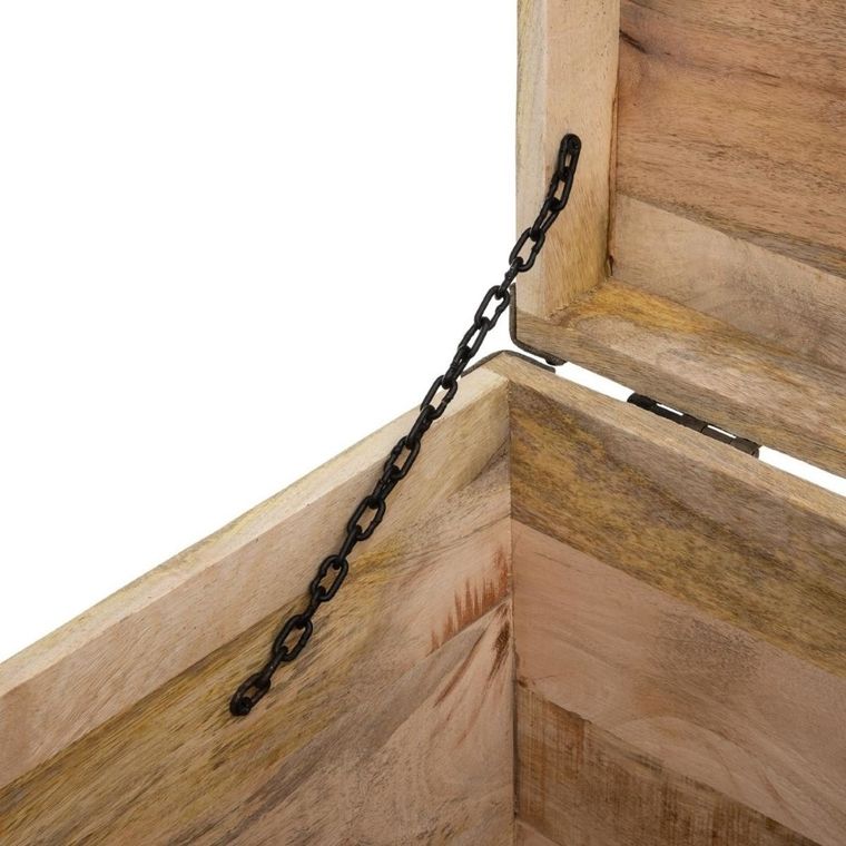 Atmosphera, pufa colonial, siedzisko ze schowkiem, 2w1, brązowe