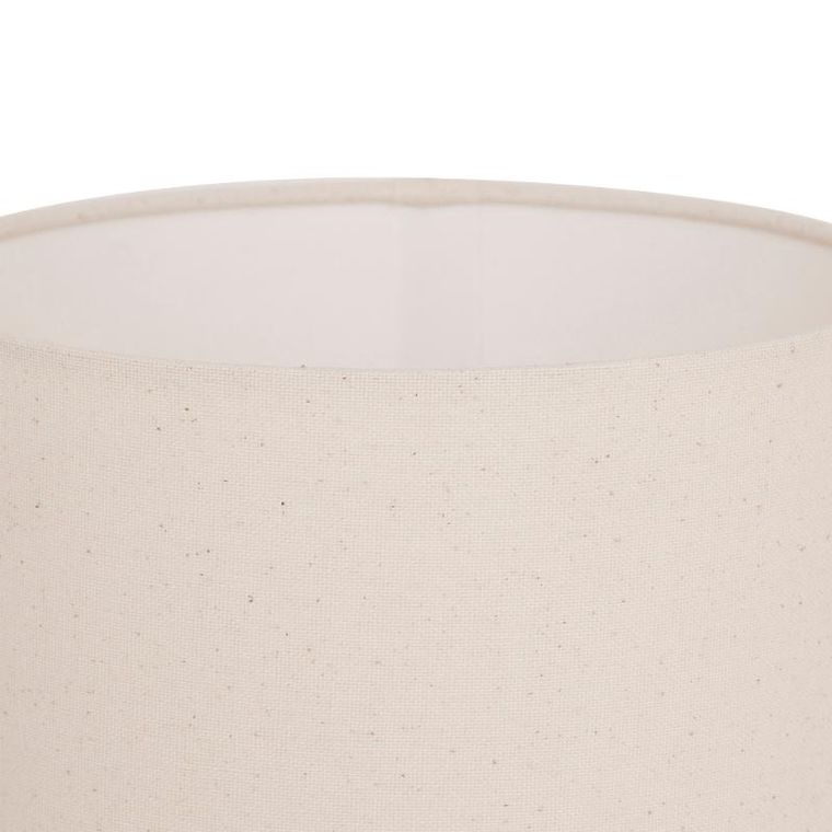 Atmosphera, Rafa, lampa podłogowa tekstylny klosz, drewniane nogi, średnica 24-107 cm