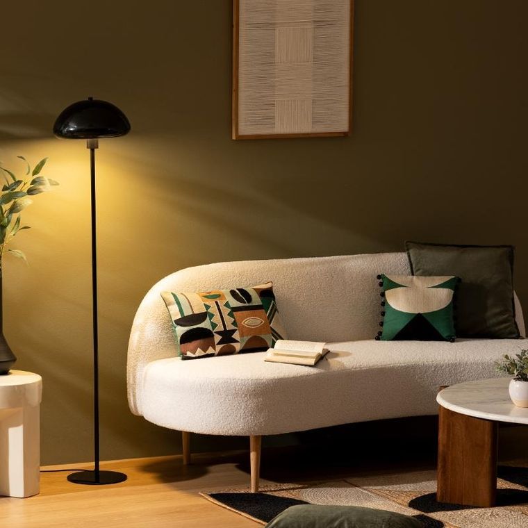 Atmosphera, Savio, lampa podłogowa grzybek, metalowa, 140 cm