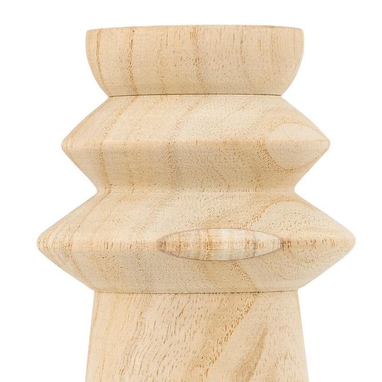 Atmosphera, zestaw świeczników z drewna, Uma, 2 szt.