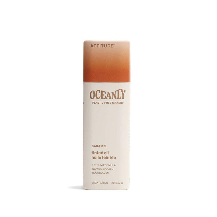 Attitude, Oceanly, olejek koloryzujący, tined oil serum, Caramel, 12 g