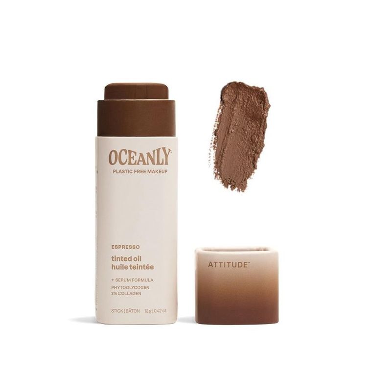 Attitude, Oceanly, olejek koloryzujący, tined oil serum, Espresso, 12 g