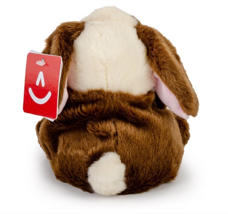 Aurora, Palm Pals, brązowy króliczek, maskotka, 12 cm