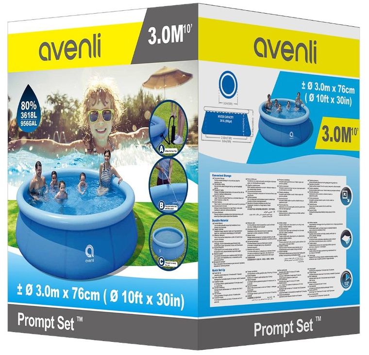 Avenli, basen rozporowy, 300-76 cm