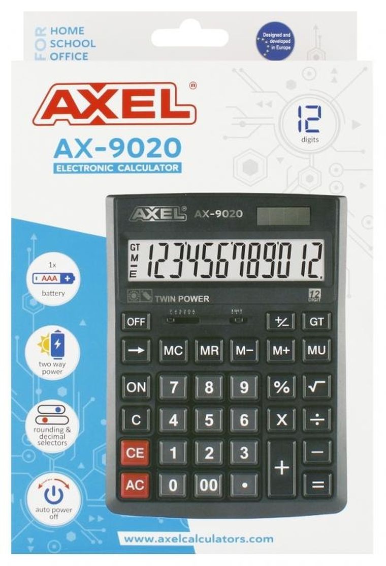 Axel, kalkulator Ax-9020
