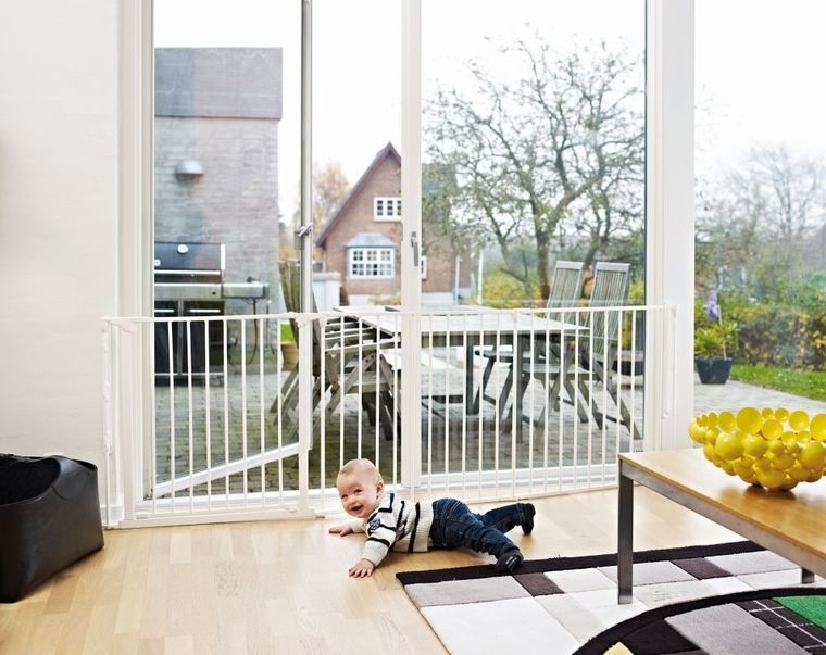 Baby Dan, Flex, bramka ochronna, rozmiar L, biała